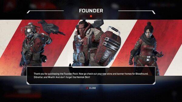 Apex Legends founders pack